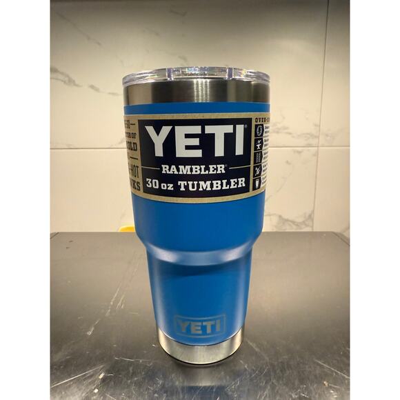 NWT YETI Rambler 30 oz Tumbler with MagSlider Lid – Big Wave Blue - Picture 1 of 6